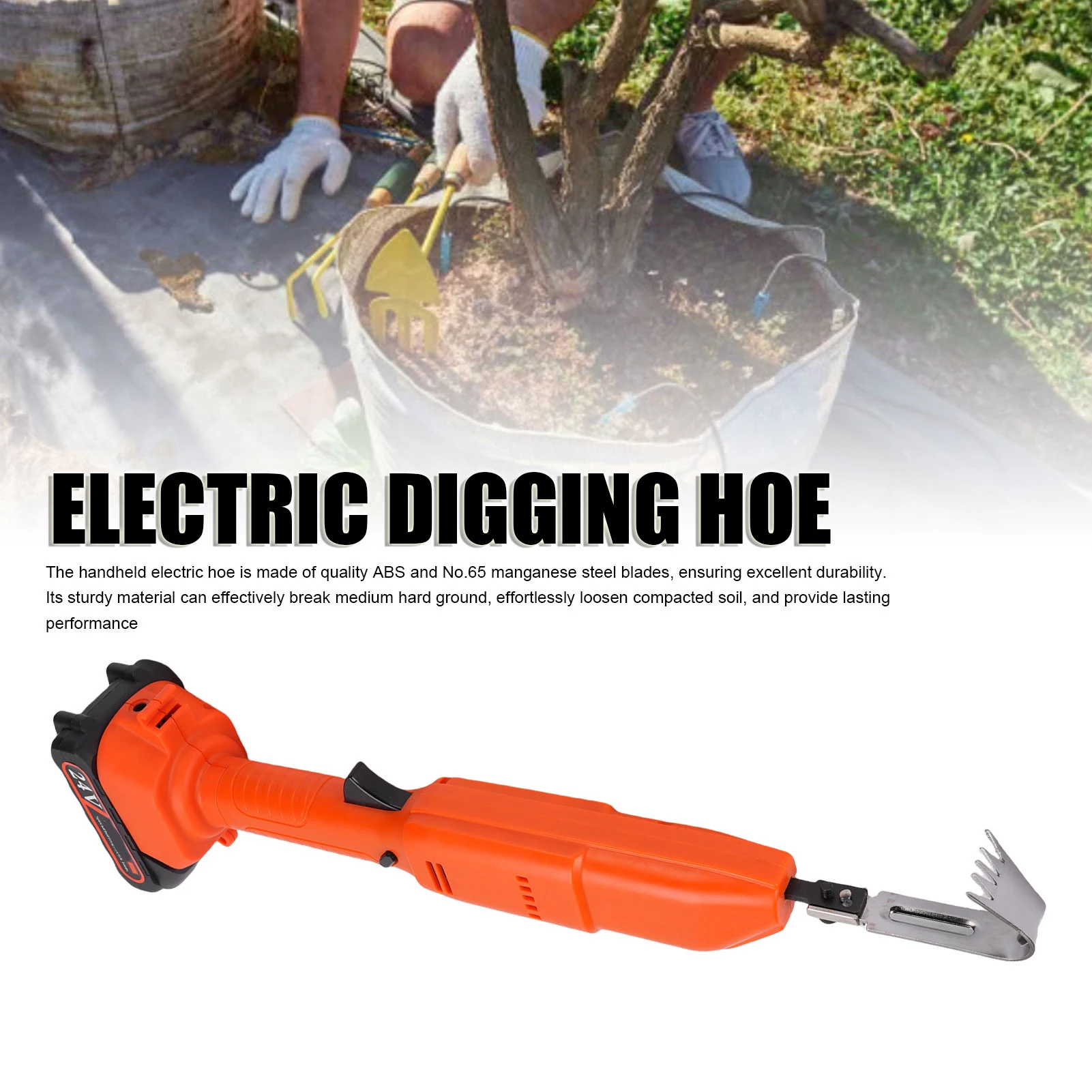 

Electric Digger Hoe Electric Garden Hoe Electric Digging Hoe Handheld Cordless Garden Weeding Home Bonsai Lawn Digger Tool Small