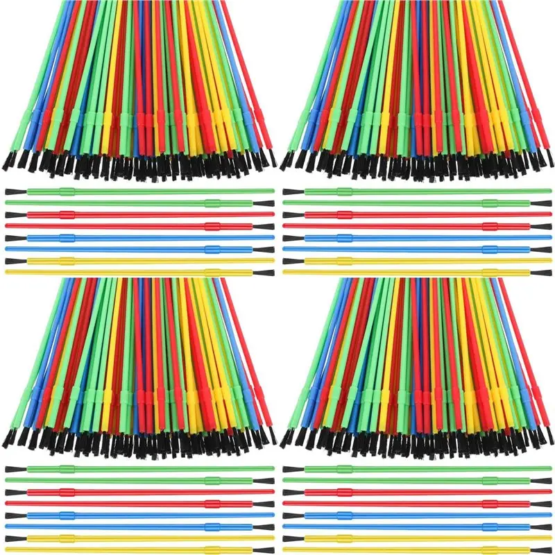 

B-Est 400 Pieces Paint Brush Bulk Plastic Paint Brush Set Oil Painting Watercolor Brush Classroom Supplies For Arts And Crafts