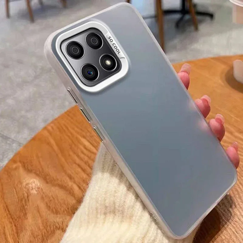 لهواوي الشرف X8A حالة ل HonorX8A الحالات الهاتف المحمول CRT-LX1 CRT-LX2 CRT-LX3 الفاخرة لامع أورورا الجلد ماتي الغطاء الخلفي #3