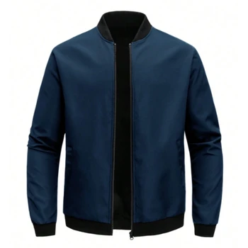 pring Autumn Casual Solid Fashion Slim Bomber Jacket Men Overcoat New Arrival Baseball Jackets Men's Jacket 4