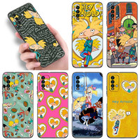 Hey Arnold Black Silicone Phone Case For Redmi 10 Prime A1 A2 Plus K30 K40 Gaming K60 Pro 9 9A 9C 9T 10A 10C 12 12C 13C