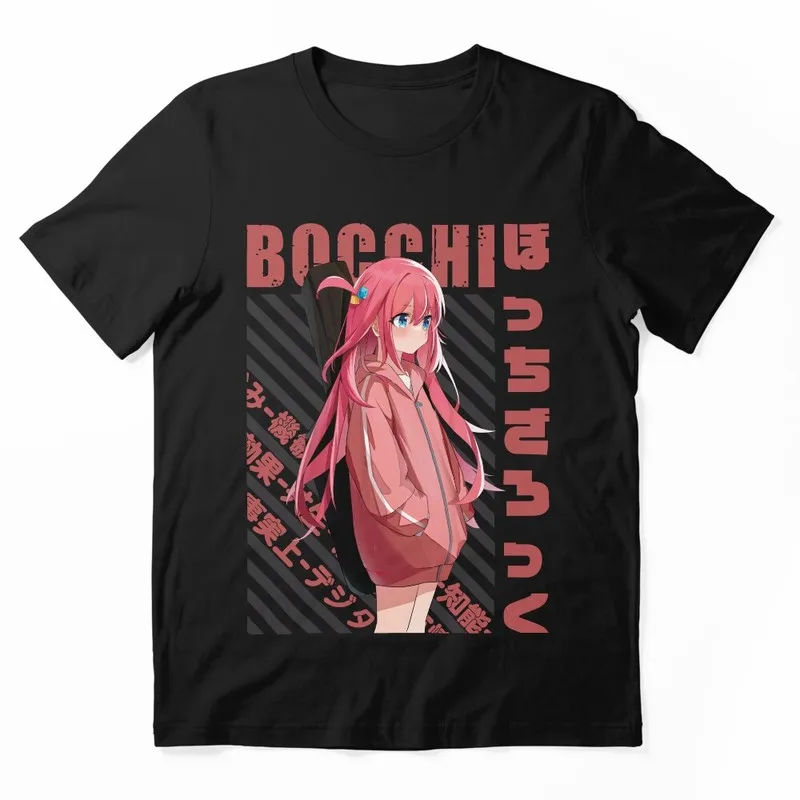 Hitori Gotou Bocchi The Rock Anime T-Shirt Kessoku Band Graphic Tee Japanese Anime Harajuku Streetwear Unisex Short Sleeve Shirt