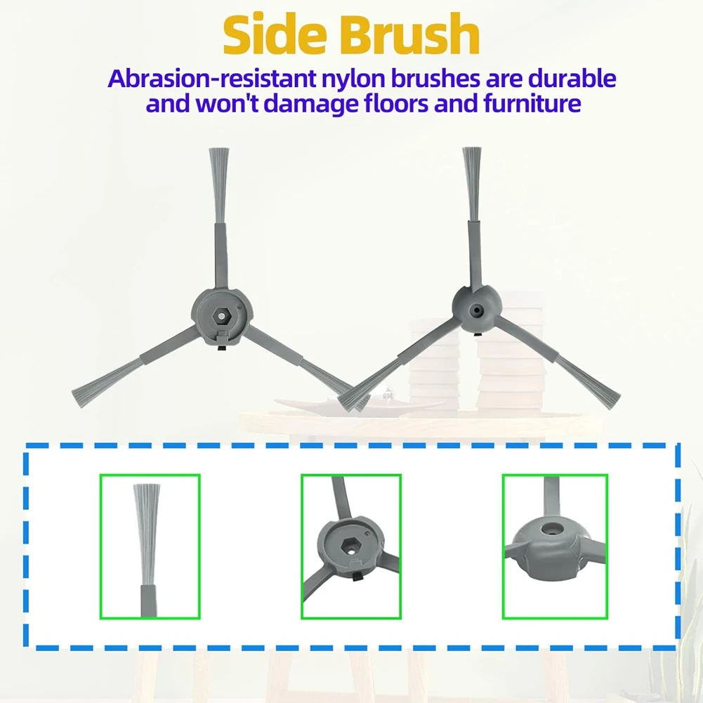 AA94-For Honiture V8 Pro Robot Vacuum Cleaner Main Side Brush Hepa Filter Mop Cloth Replacement Accessories Kit