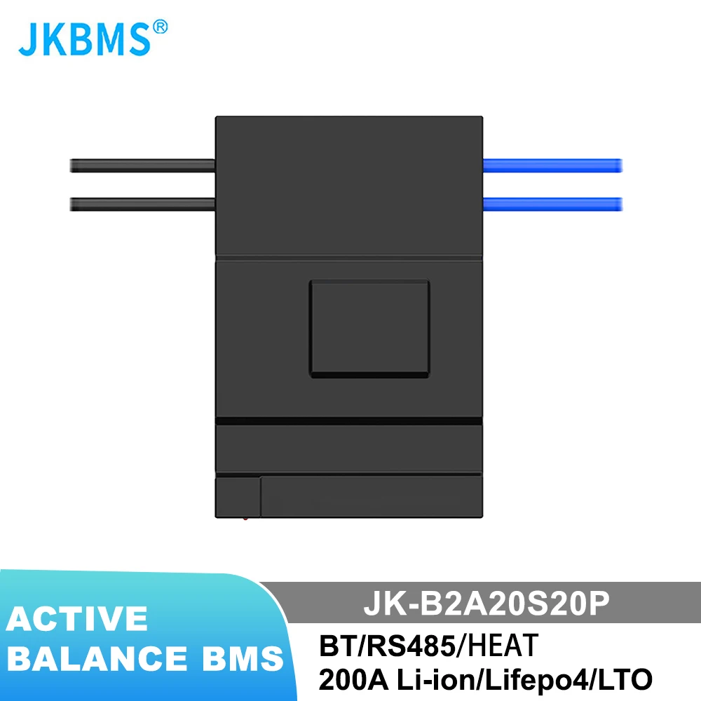 JKBMS B2A20S20P Active Balance Smart BMS 200A CANBUS Rs485 Heat  36V 48V 60V 8S 10S 12S 17S 20S 24S Lifepo4 Li-Ion Lto SMART BMS