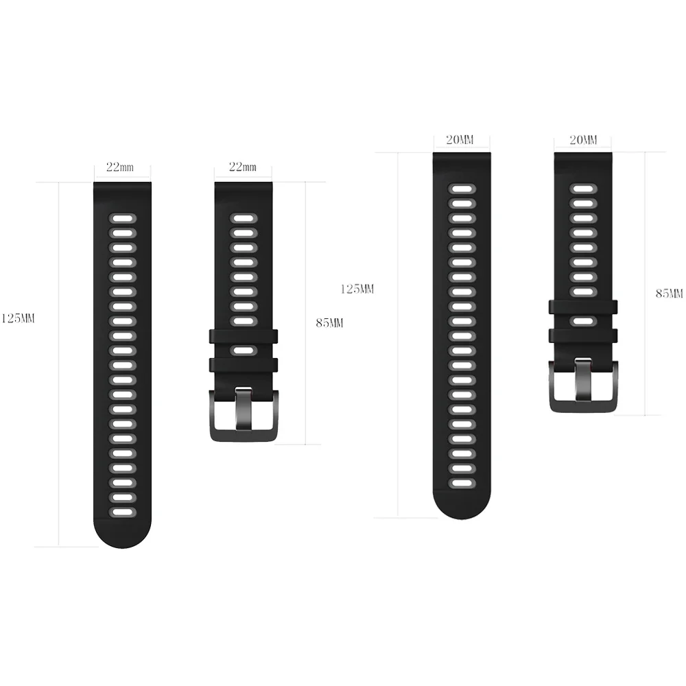 Sports Silicone Watch Strap for COROS PACE 2 3 Pro Band for COROS APEX 2 Pro 46mm 42mm Soft Bracelet 20mm 22mm Breathable Bands