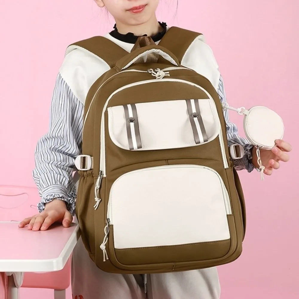 Oxford cloth Student Backpack Multiple Pockets Harajuku Student School Bag Korean Style Large Capacity Shoulders Bag
