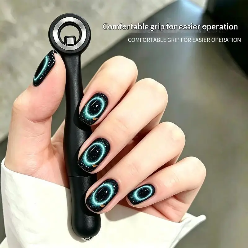 1 Stück Magnetischer Nagellack-Stift 3-in-1 Katzenaugen-Magnet Nagelkunst-Werkzeug mit Starker Magnetkraft für DIY-Salon – Detail 3