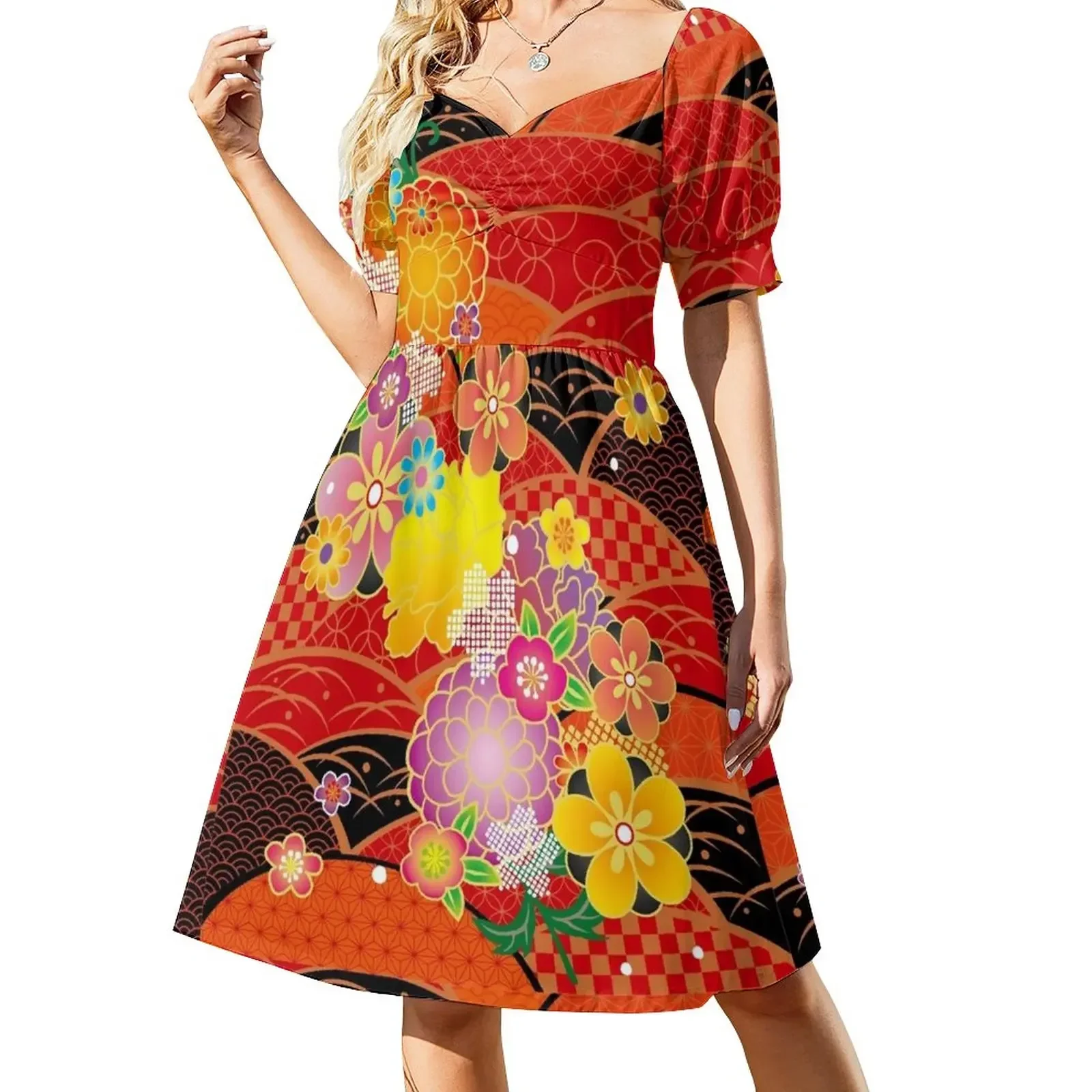 

Japanese kimono　4 Short-Sleeved Dress Women's clothing prom dresses 2025 Dress