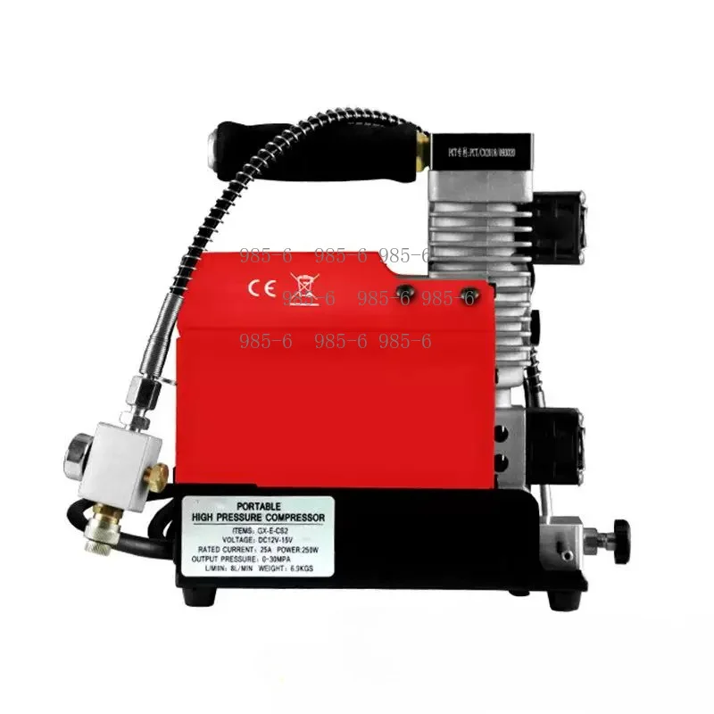 12V DC Oil Free Air Compressor, Portable Mini High Pressure Pump for PCP