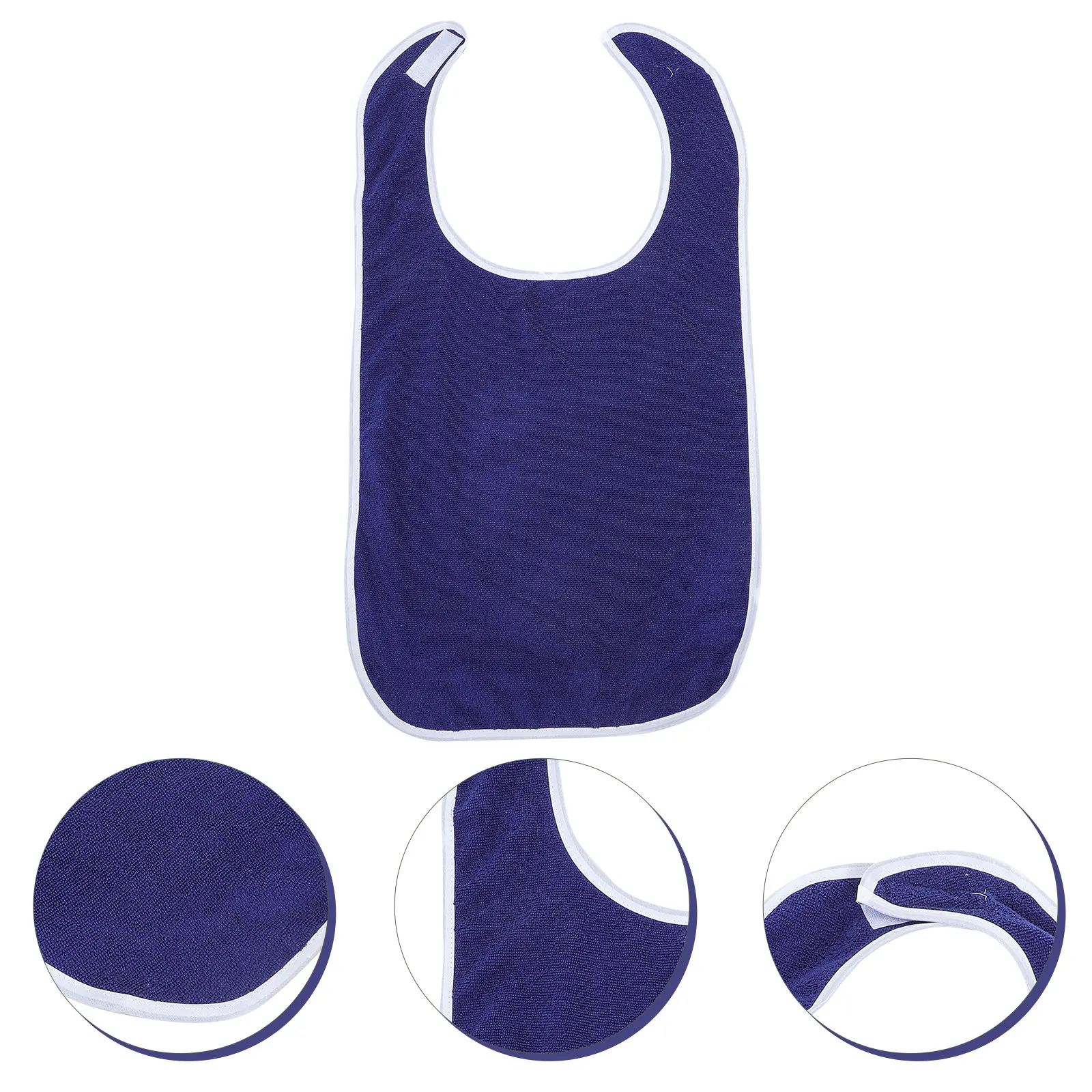 

Adult Washable Bibs Polyester Waterproof Dining Bibs for Elderly Seniors Disabled Patients Clothes Protection Foldable Mealtime