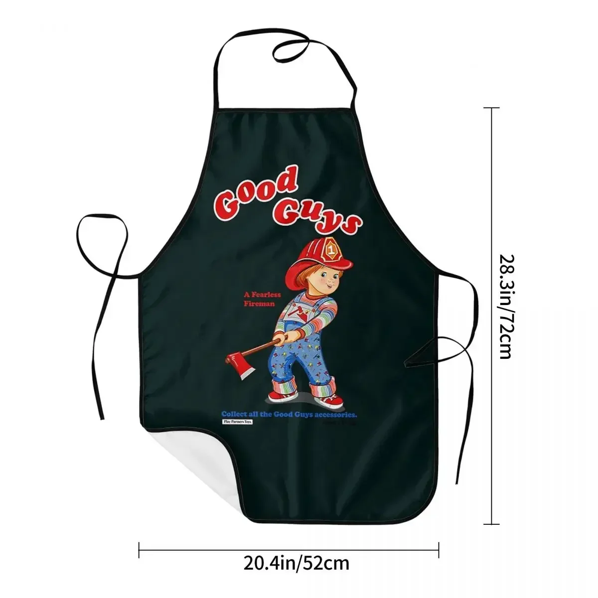 Good Guys - Fireman - Child_s Play - Chucky Apron Chef Cooking Cuisine Tablier Bib Kitchen Cleaning Pinafore for Women Men