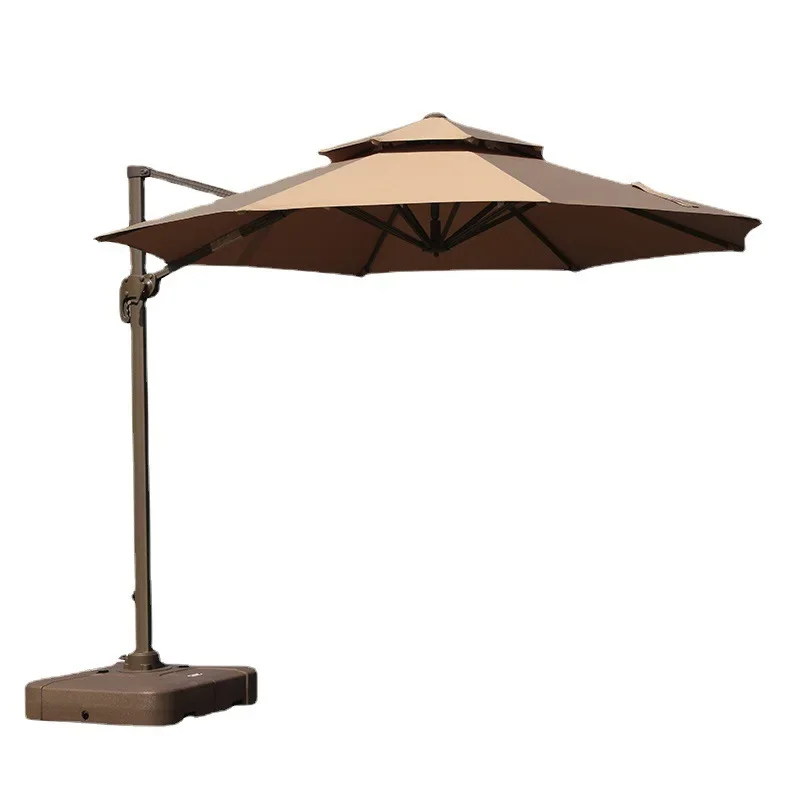 Mojia direct large outdoor sunshade large water tank umbrella square Roman umbrella 3 meters courtyard side umbrella.