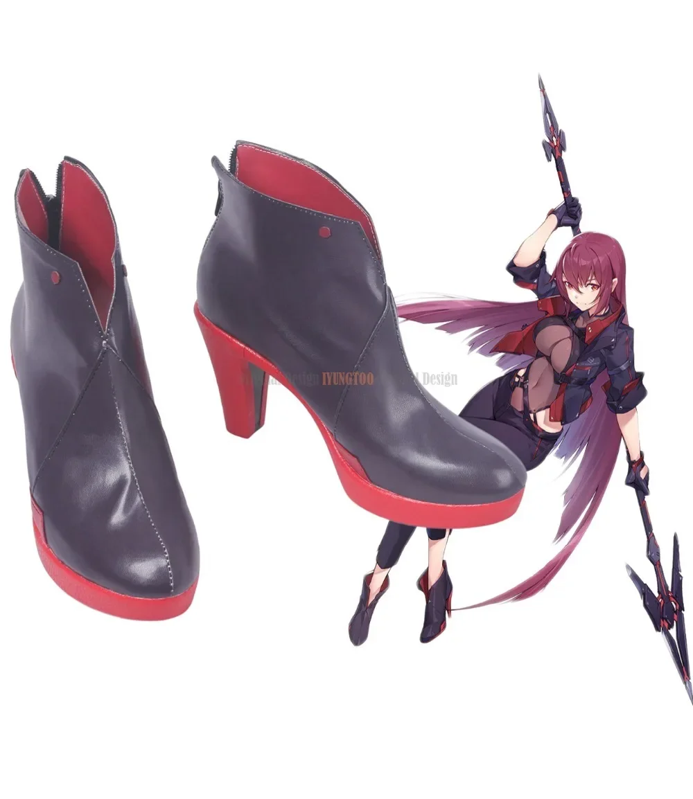 

FGO Scathach Cosplay Fate Grand Order Scathach Cosplay Boots High Heel Shoes Custom Made Any Size