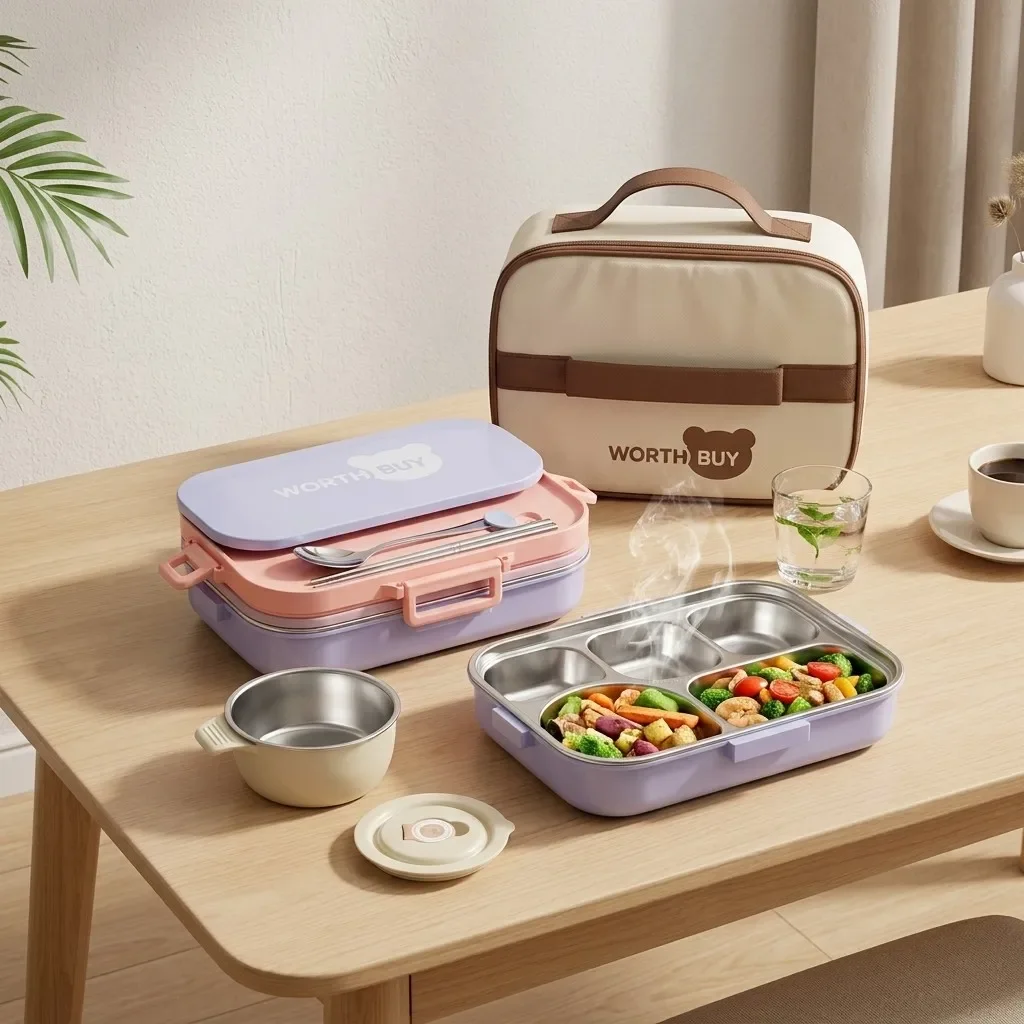 Stainless Steel Bento Lunch Box - Cartoka