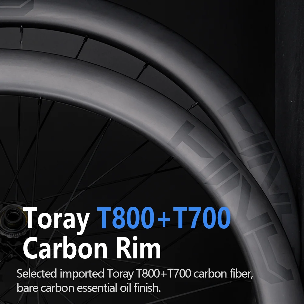 مجموعة عجلات كربون خفيفة للغاية 700C، حافة 50 مم، جاهزة بدون أنابيب، 3 أسنان، محاور مخلب 6 سقاطة، قرص قفل مركزي، دراجة من خلال المحور/الطريق #3