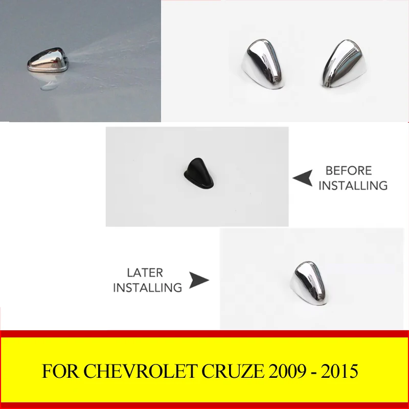 

Water Spray Nozzle Cover Sticker Sprinkler Wiper Nozzles Cap Protector For Chevrolet Chevy Cruze 2009-2015 car Accessories