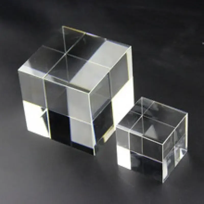 Cubes en verre de cristal K9, prisme photo créatif en cristal artificiel transparent, ornements de bureau en cristal