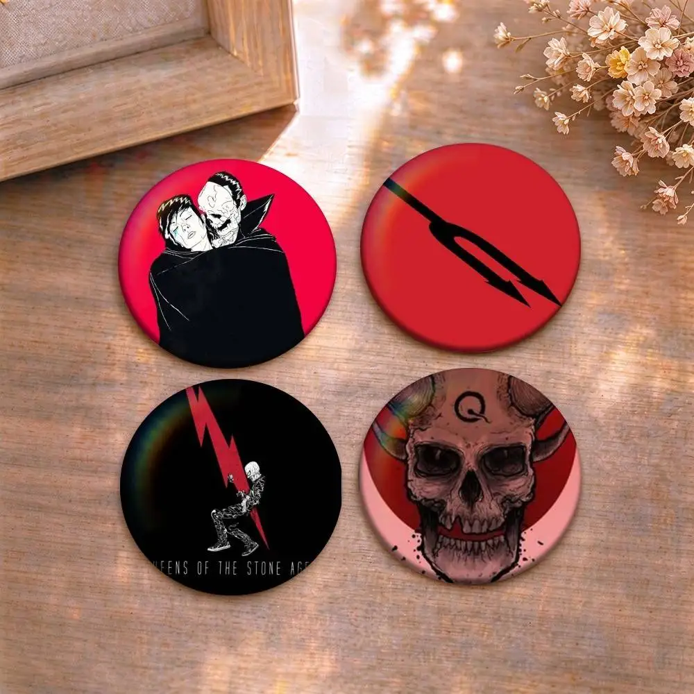 Queens Of The Stone age  Tin badges in 25/32/44/58/75mm, brooch pins for accessories & gifts,Souvenir.