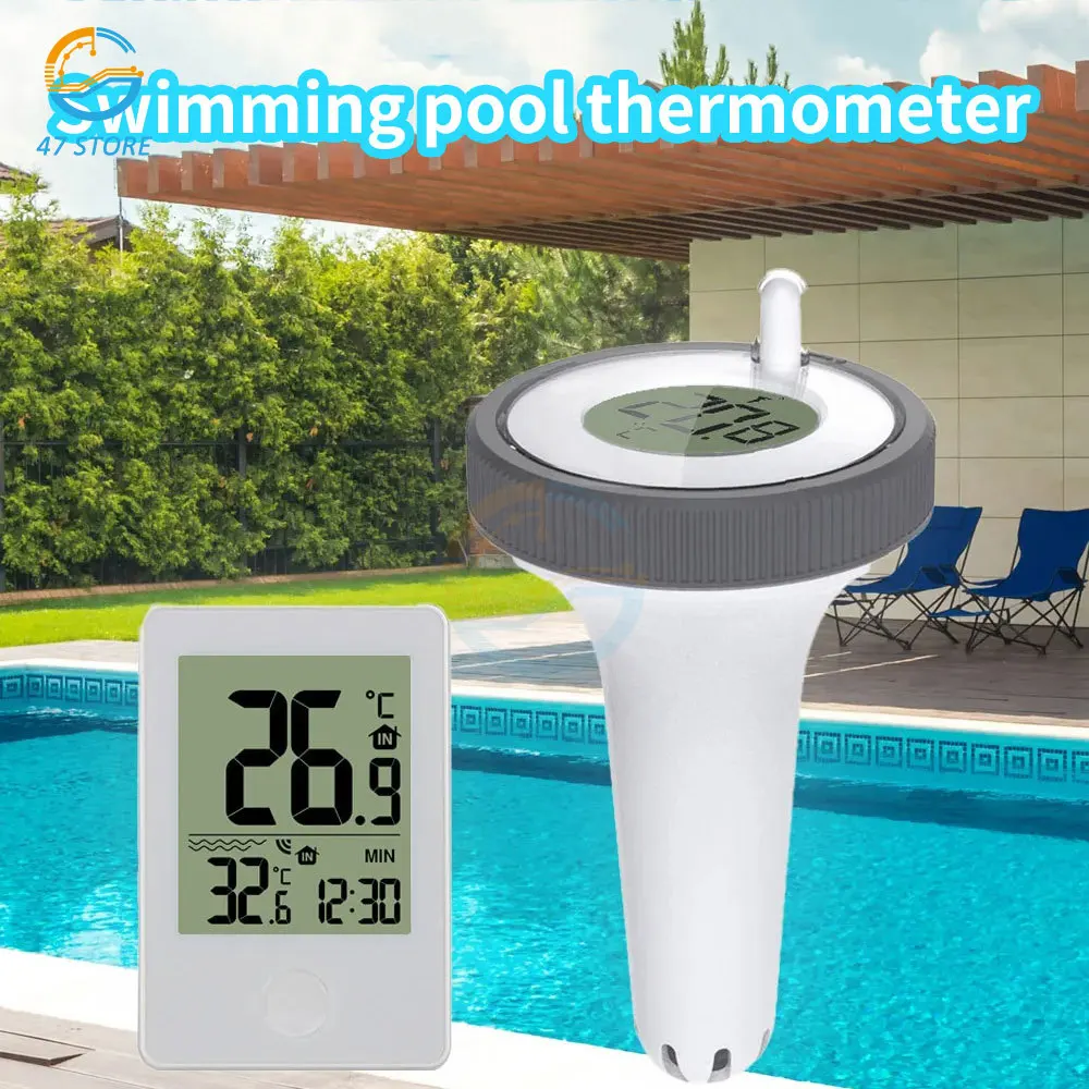 Digital Swimming Pool Thermometer Floating Digital Outdoor Floating Thermometers For Swimming Pool Temperature Measuring Meter