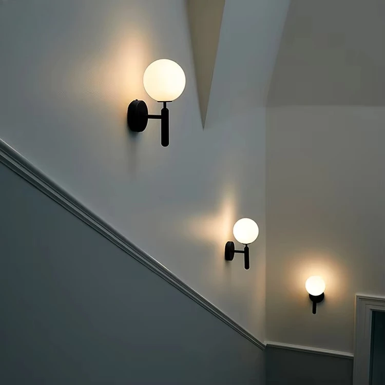 새로운 복고풍 디자인 장식 유리, 밤 집 독서 침대 옆 벽 램프