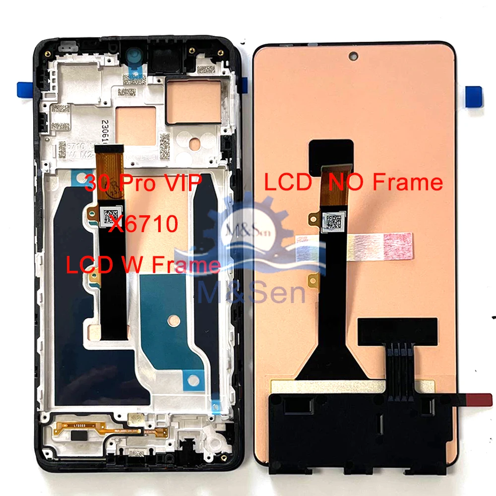 Original 6.67\'\' For Infinix Note 30 Pro X678B LCD Screen Touch Panel Digitizer For Infinix Note 30 VIP Display X6710 LCD Frame