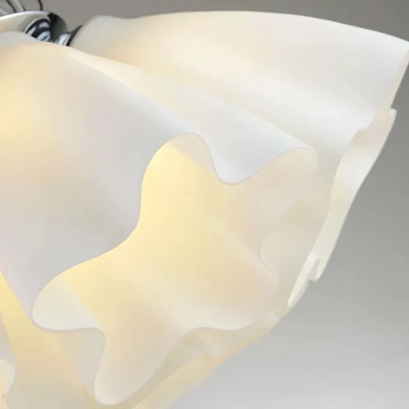 

modern white flower 1/3/5/7 heads ceiling lamp glass lamp living room bedroom dining room lighting ceiling light