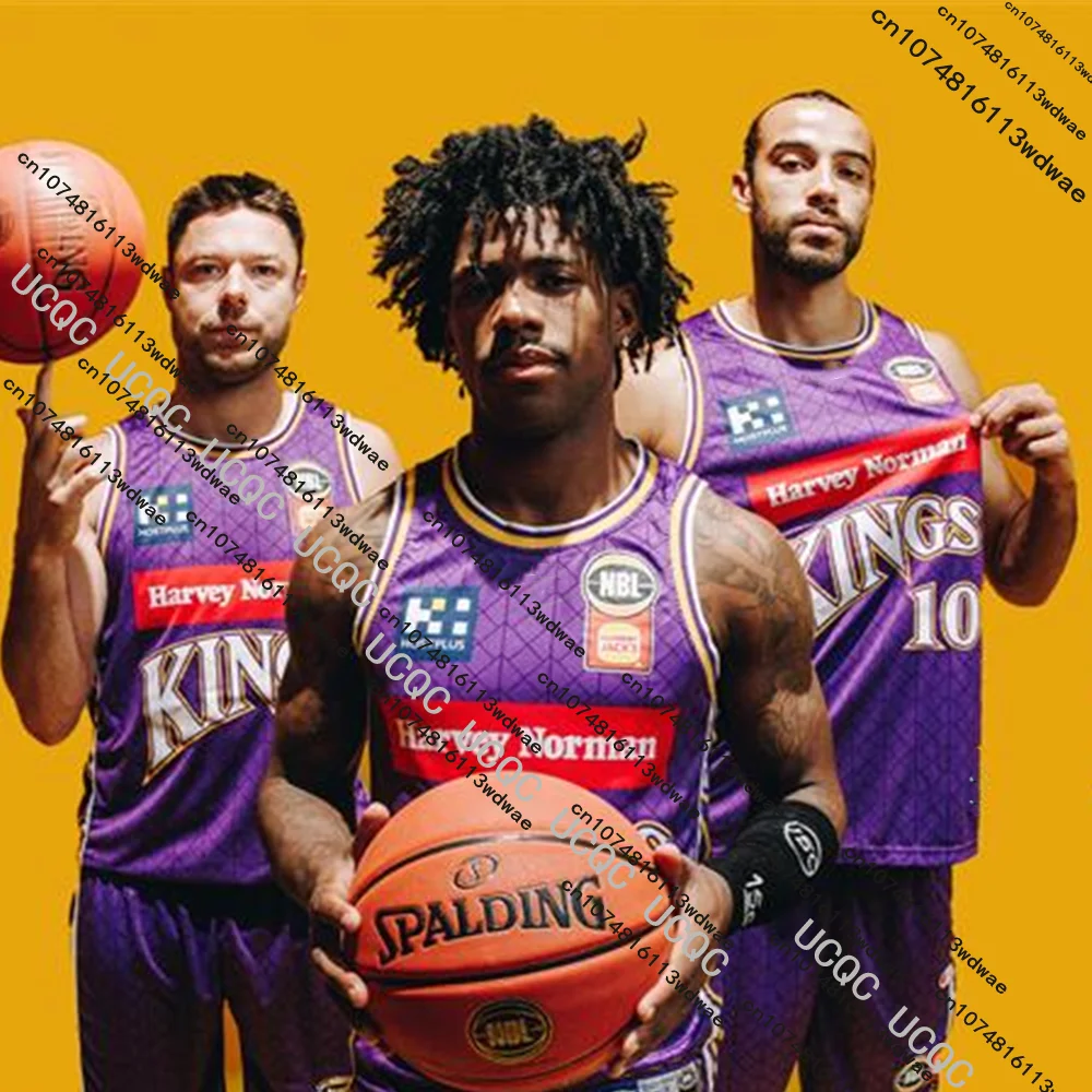 أستراليا 25/26 جديد NBL كرة السلة جيرسي سترة سيدني الملوك ثلاثية الأبعاد طباعة سريعة الجافة الرجال الرياضة التدريب الفانيلة كرة السلة سترة #1