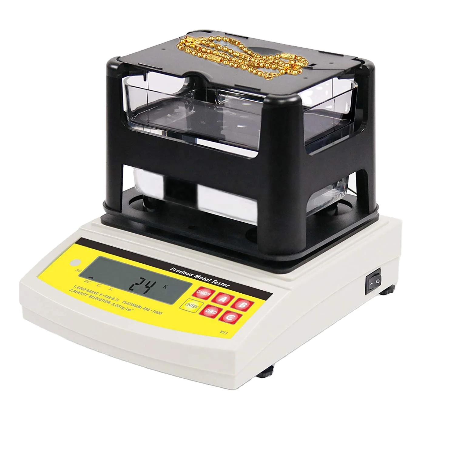 Electronic Gold K Value Analyzer, Gold Karat Purity Testing Machine DH-300K