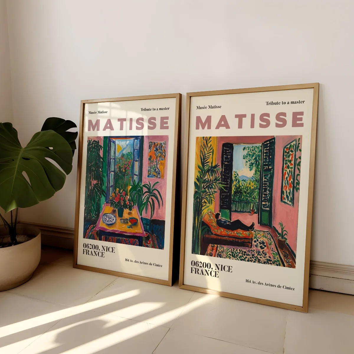 2pcs/set Matisse Colourful Florals Canvas Prints Poster Modern Botanical  Aesthetics Exhibition Art Prints Wall Art Home Decor