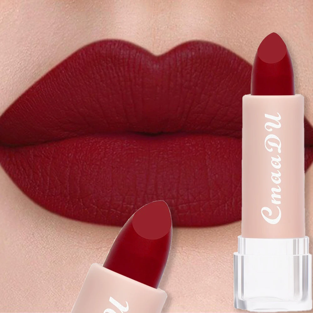 15 Colors Velvet Matte Lipstick Long-Lasting Non-Stick Cup Waterproof Moisturizing Lip Gloss Fashion Classic Shades Daily Makeup