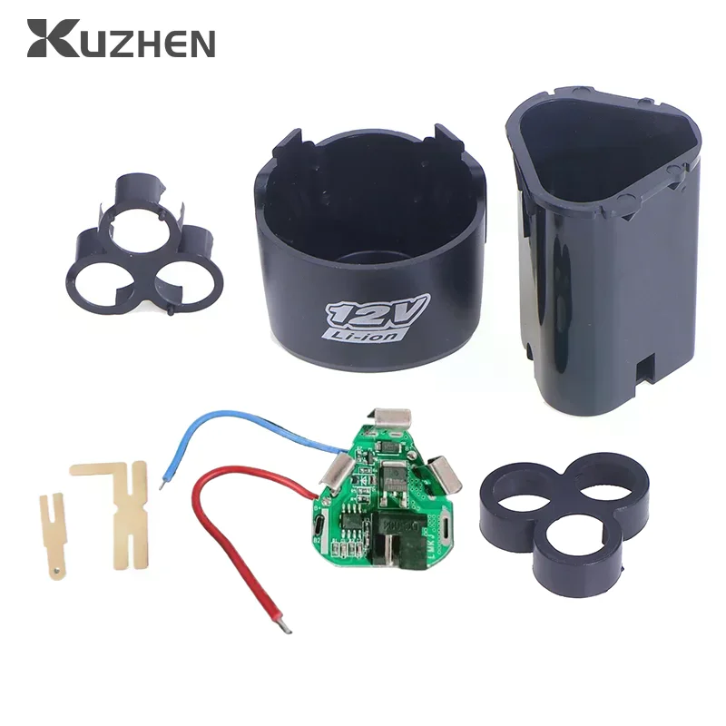BMS 18650 Lithium Box Circuit Pack Shell Case Bracket Hand Drill Power Li-ion Battery Protection Board 3S 12V DC Electric Tool