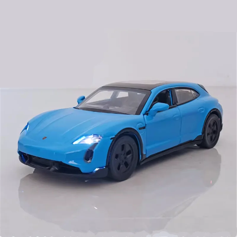 

1:36 Porsche Taycan Turbo S Cross Turismo Alloy Sports Car Model Diecast Metal Race Vehicles Car Model Sound Light Kids Toy Gift