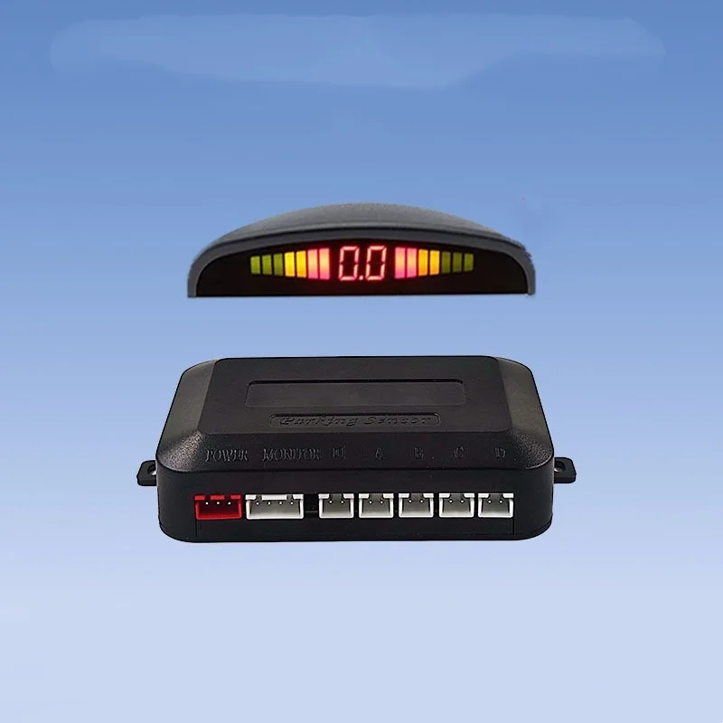 Universal Car LED Parking Sensor Kit with 4 Radar Accurate Digital Display of Obstacle Distance Alarm Parktronic Kit