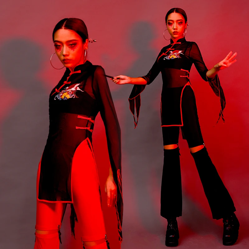 

Сексуальный костюм для выступлений на Хэллоуин, женский новый костюм для сцены Sle DJ, костюм DS, модный этнический женский костюм