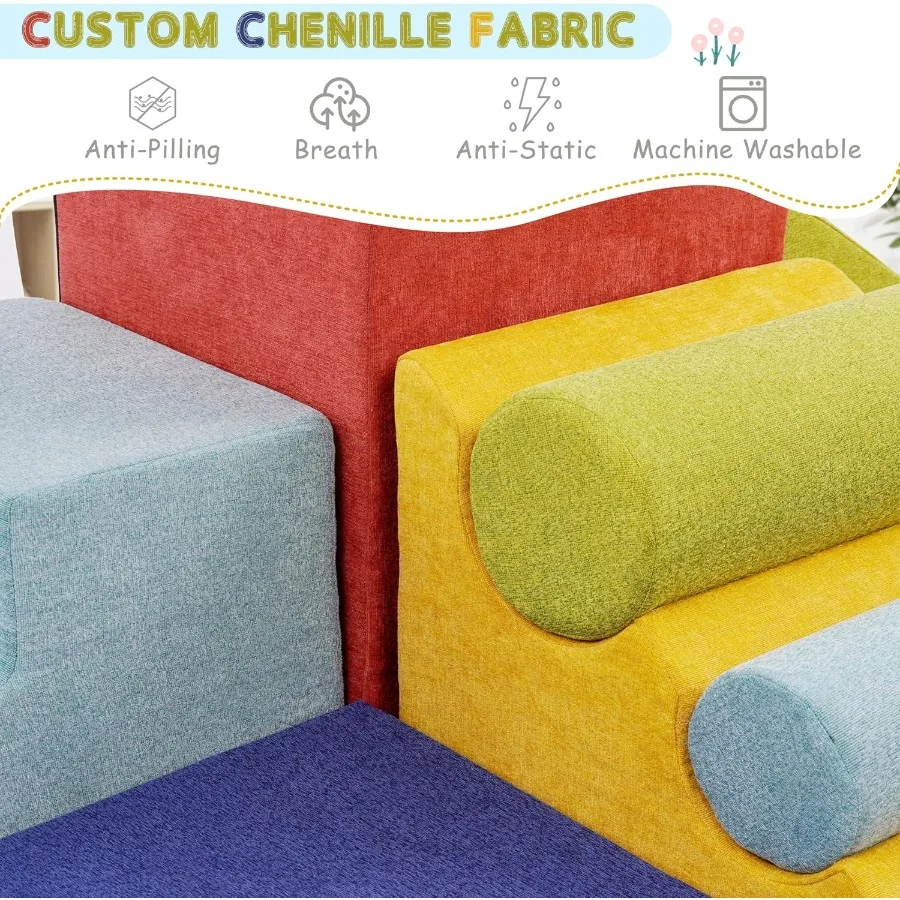 10 pçs brinquedos de escalada e blocos de escalada de espuma conjunto de jogo de atividade de escalada e rastreamento dentro de equipamento de jogo macio com slide colorido s