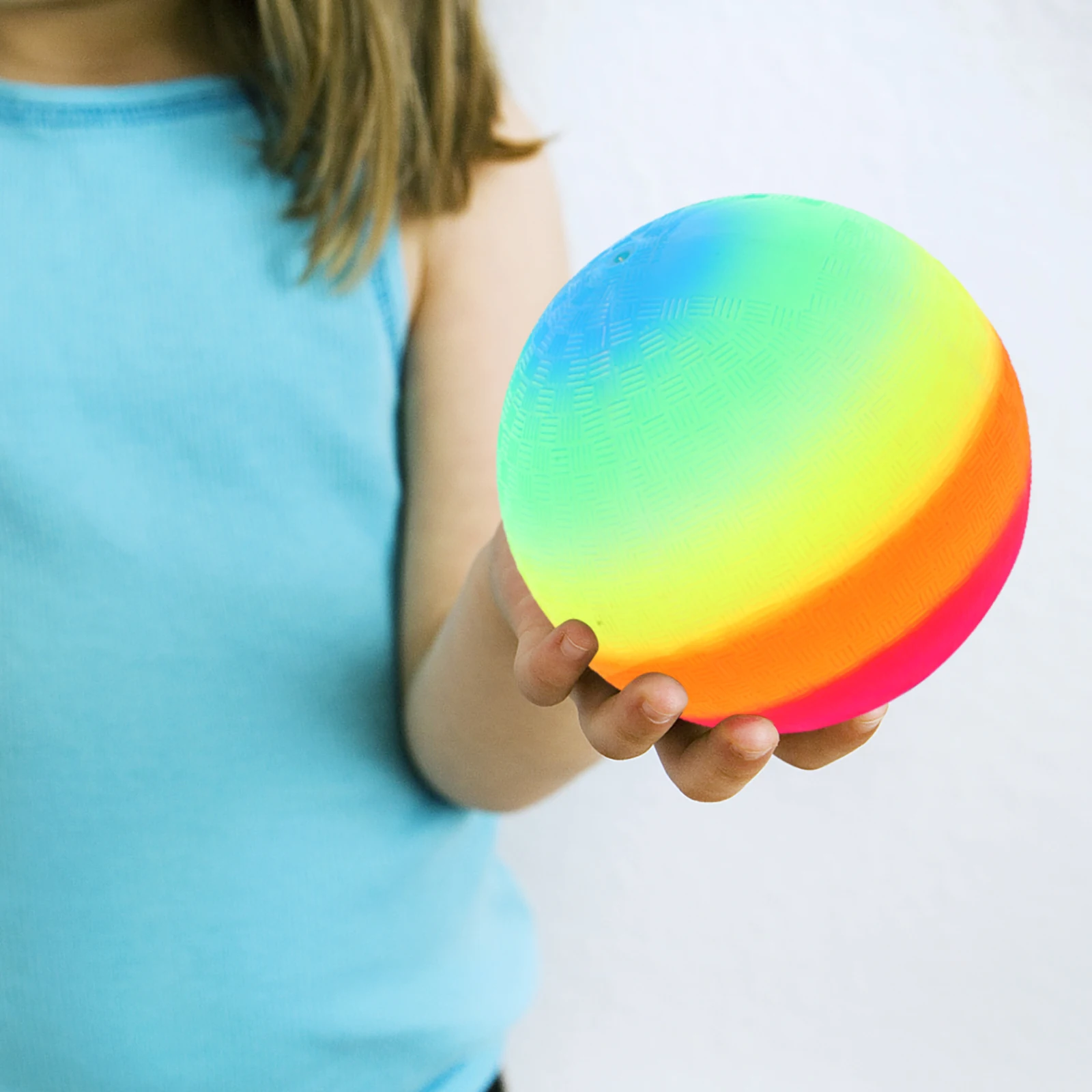 6 uds. Pelota de arcoíris respetuosa con el medio ambiente, juguete para niños, Kickball aleta, juego para piscina, balonmano, playa