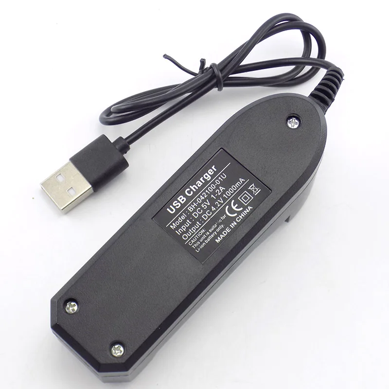 Univerzální nabíječka baterií 18650 s jedním slotem a USB portem pro dobíjecí lithiovou baterii 3,7 V J17 - náhled 3