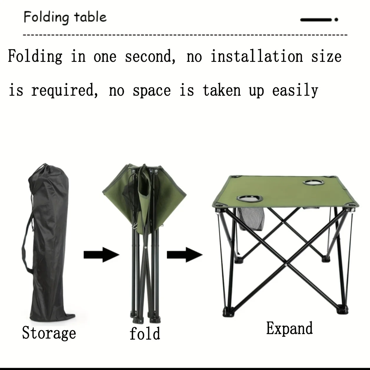Camping Folding Table Waterproof Picnic Table Foldable Art Sketching Leisure Outdoor Folding Dining Table Small Cloth Table image 5