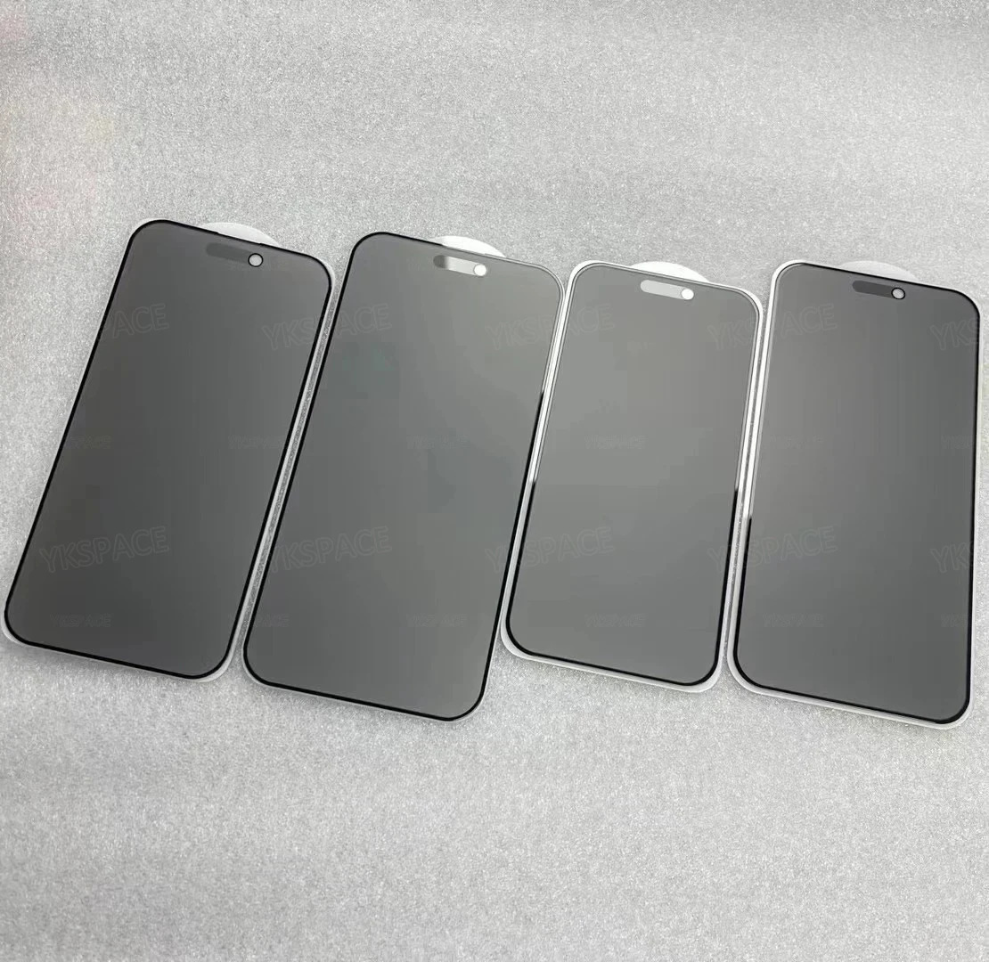 1-2 Stück Matt Anti-Spy Panzerglas für iPhone 11 12 13 Mini 14 15 16 17 Air Pro Max Plus 16E Mattierter Sichtschutz-Bildschirmschutz – Detail 4