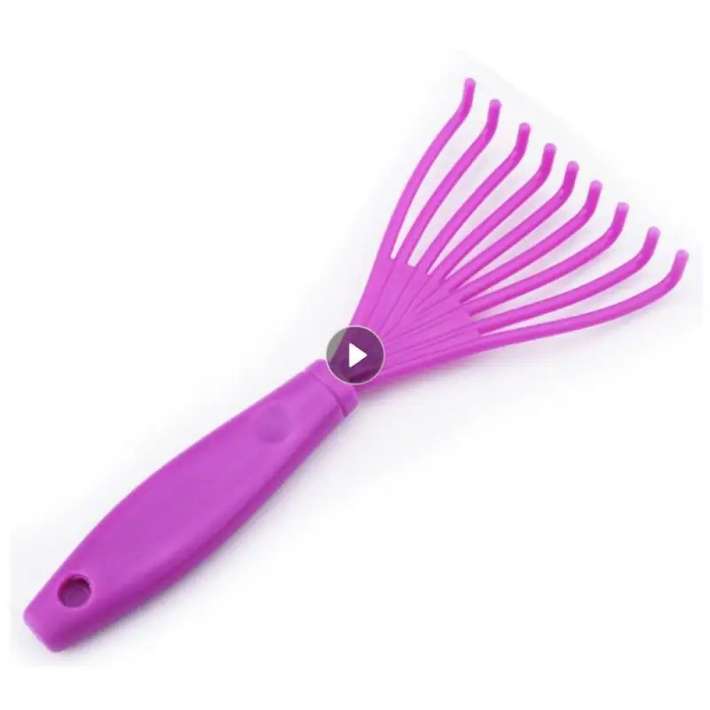 Comb Cleaner Hollow Brush Head Not Easy To Break Purple Black Air Cushion Comb Cleaner Air Cushion Comb Cleaning Tool 8.2cm