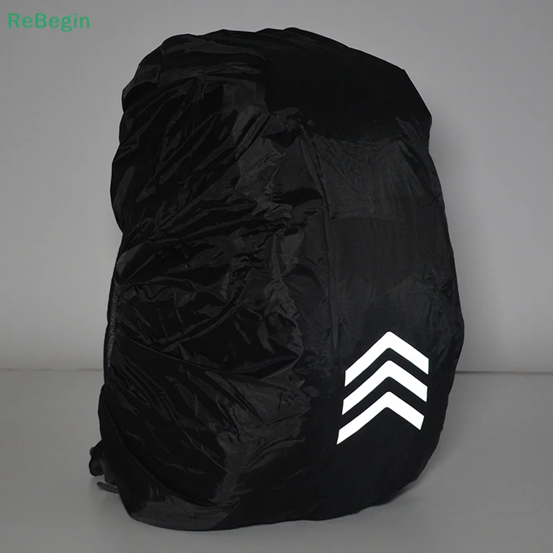 Reflective Waterproof Backpack Rain Cover Outdoor Sport Night Cycling Safety Light Raincover Case Bag Camping Hiking