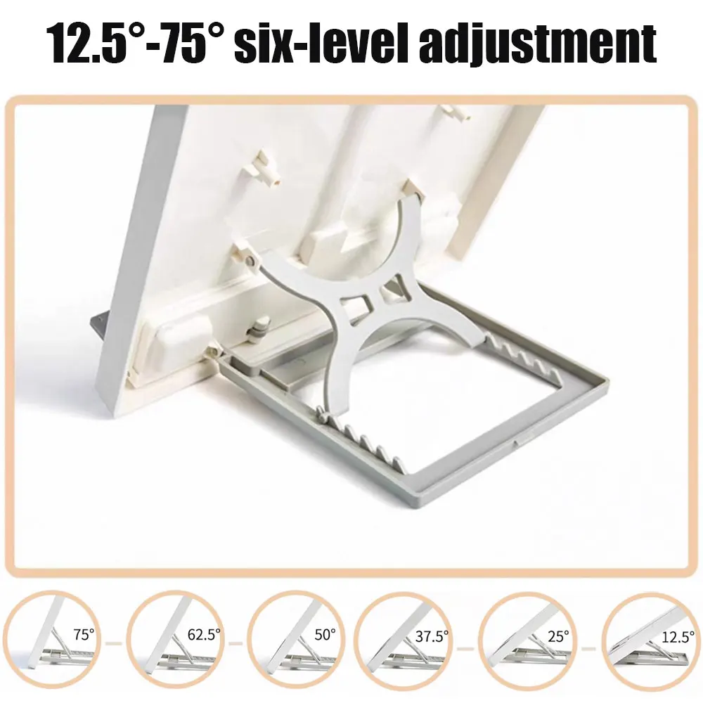 Picture 7: Adjustable Desktop Reading Stand, Multi-Angle Portable Manuscript Reading Stand, Suitable for Home and Office.