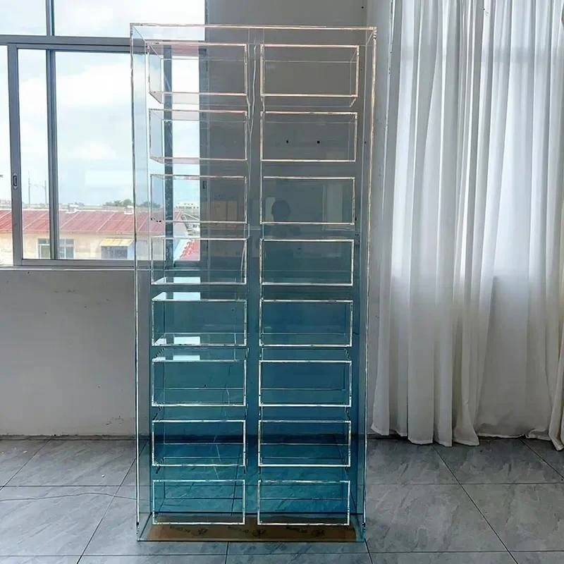 Customizable Luxury Transparent Acrylic Display Stand Modern Interior Design Furniture Display Case