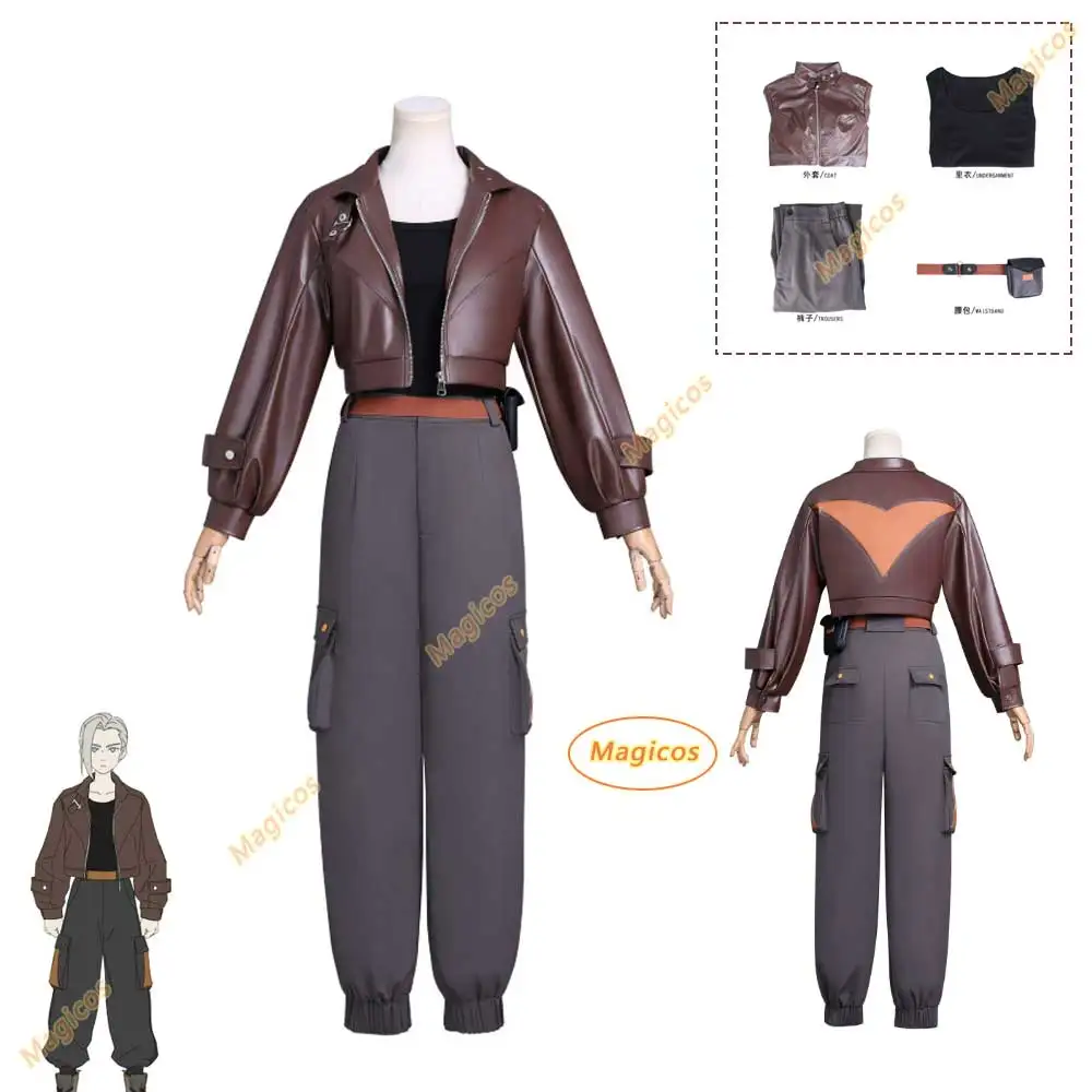 

Аниме Луе Косплей Костюм Кофейная Куртка Черные Брюки Униформа Женщины Мужчина Анимация Конвенция Хэллоуин Рождественская Вечеринка Наряды