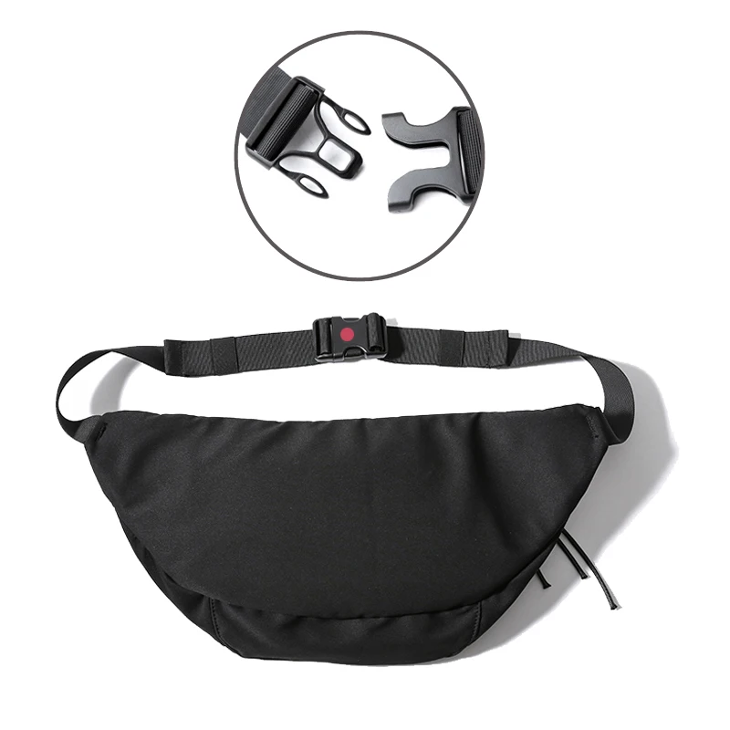 Bolsa crossbody extragrande para homens e mulheres, Fanny Pack, impermeável, peito Oxford, ciclismo, ginásio grande, bolsa para cintura, bolsa para