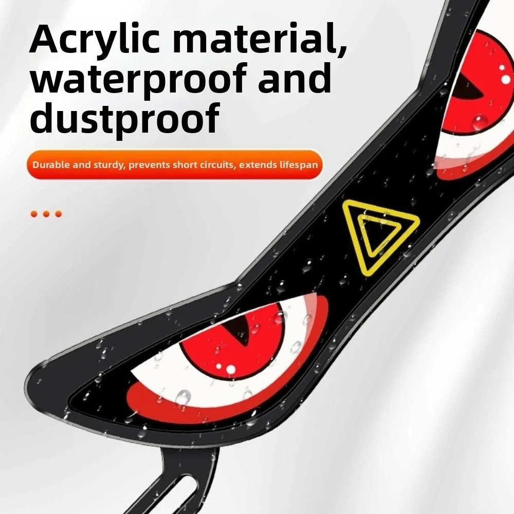 Waterproof Motorcycle License Plate Light Anti Reverse Warning Strobe Mode LED License Plate Light Car Decorative Tool