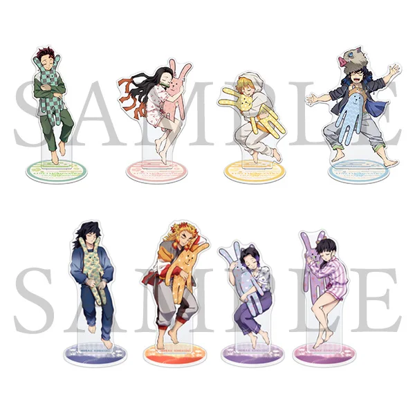 Anime Demon Slayer Kanroji Mitsuri Tokitou Muichirou Acrylic Stand Figure Model Plate Cosplay Collection Desktop Decor