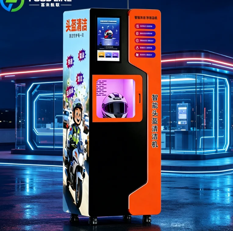 Automatic Dry Cleaning Helmet Cleaning Vending Machine for Public Station Helmet Cleaning Vending Machine