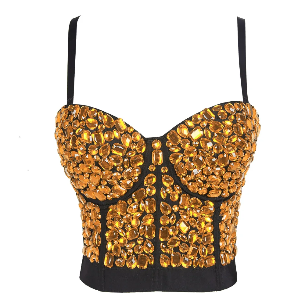 

Music Festival Stage Performance Clothing Women Navel Short Breasted Top Party Nightclub Bouncer Tide Clothing