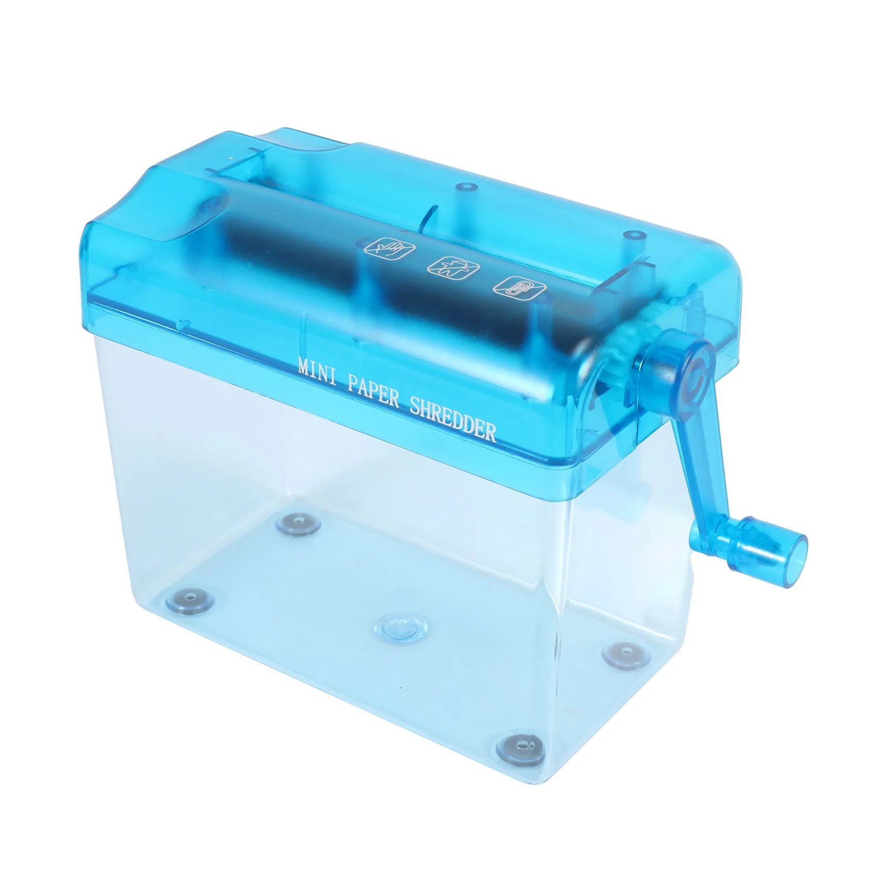 Stylish-Mini Blue Shredder Crusher Destroyer Paper Documents Cutting Machine